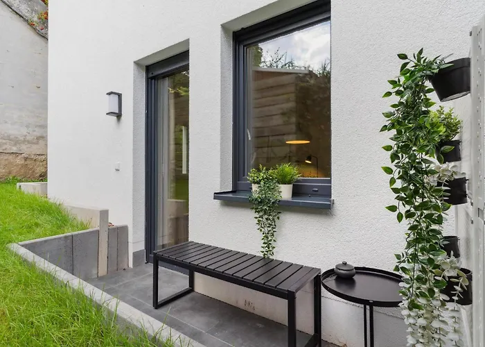 Deluxe Apartment In Bielefeld City Mit Parkplatz Und Terrasse