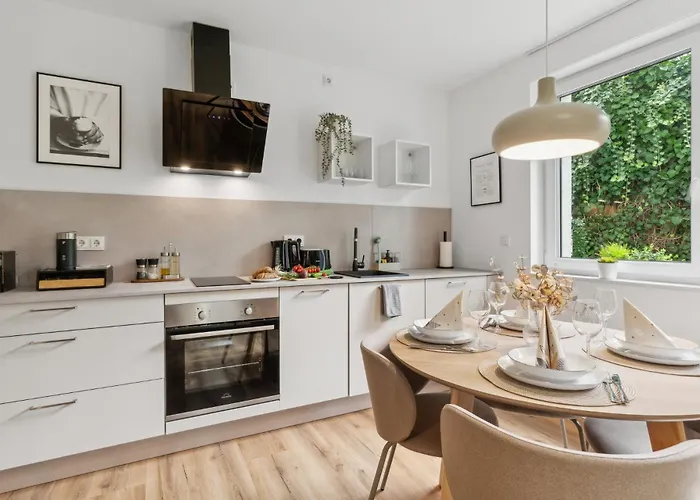 Deluxe Apartment In Bielefeld City Mit Parkplatz Und Terrasse